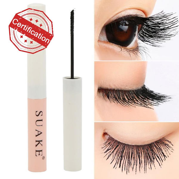 SUAKE Vattentät Mascara Långvarig Makeup Liten Borste Tät Mascara Lång Smal Lockig Huvud Y2O3 black 5g