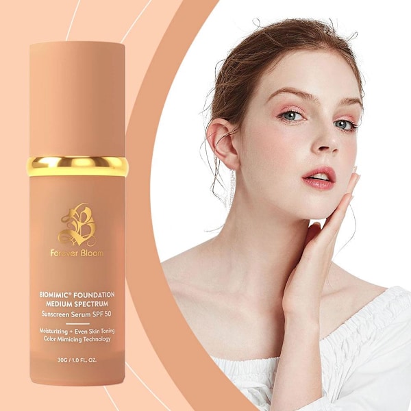 Forever Bloom Foundation 4-i-1 Biomimic Medium Spectrum Foundation Flytande 30g