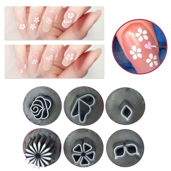 10-delars Nagelset Praktisk Nagelförsegling Nagelkonst Stämpel Penna P3h4 D 1pcs