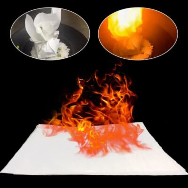 Glitter Eld Papper Rekvisita Askfritt Papper Flampapper För Trolleritrick Flash Papper 10~100ST 10pcs 50*20cm 10pcs