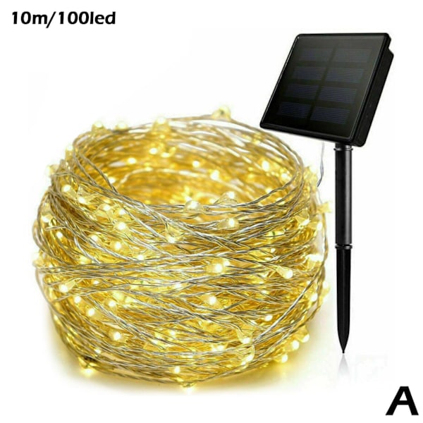 Utomhus Solcellsslinga 100200 LED Fairy Garland för Trädgårdsfester Hot E3B2 Multi-color 20m