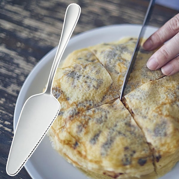 Tårtspade Paj Pizza Spatel Skyffel Skärare Skiva XPA Dessert `AU. silver one-size