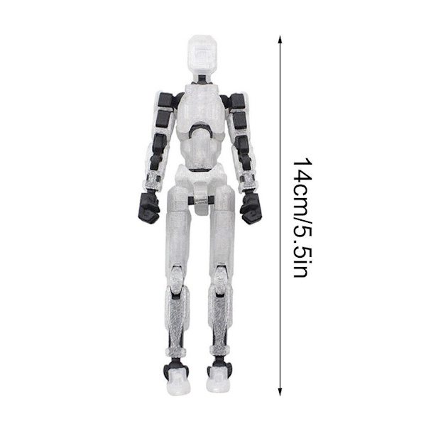 3D-utskrift DIY Pussel Dekompression Lyckliga 13 Full Leksak Mobil Soldat Block Docka Byggled G5e9 white one-size