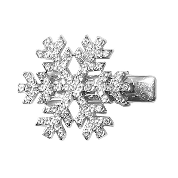Söt Snöflinga Hårklämma Delikat Strass Hårnål AU För Kvinnor Hår A6U7 style4 One size