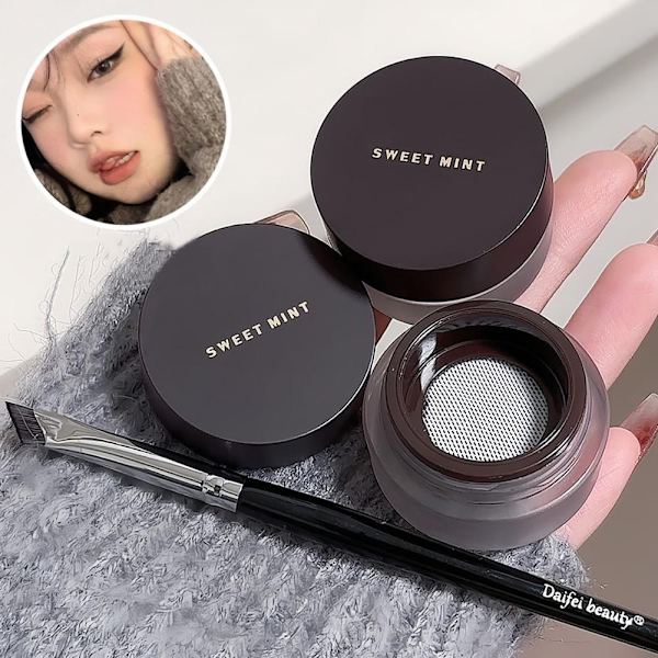 Eyeliner Vattentät Kladdar Inte Lätt Långvarig Ögonbrynsritning Dubbelanvändning Färg Eyeliner B8v9 02 # Brown 3.5g