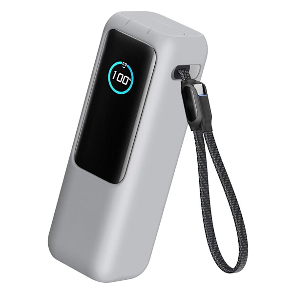₪Silikonfodral för Anker Zolo 25000mAh 165W Portabel Power Bank=Skyddande-Fodral Gray 1set
