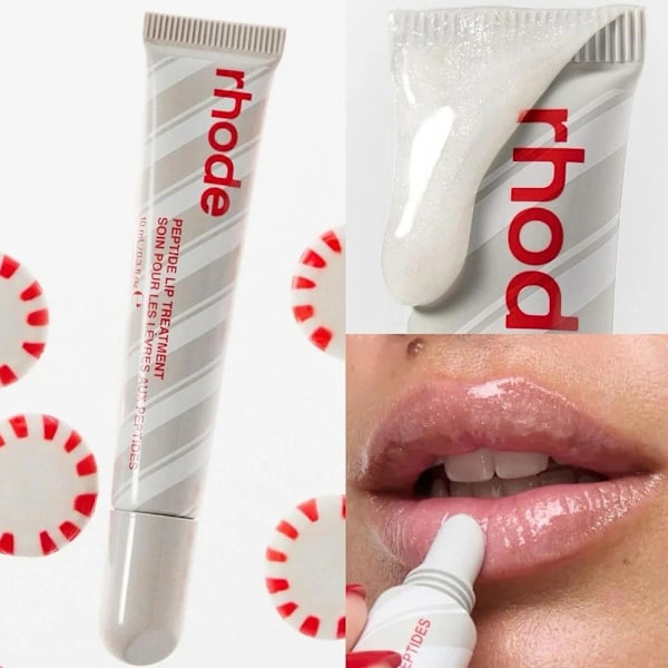 Rhode Peptide Läpptoning Behandling Återfuktande Läppglans Balsam 8-Färger strawberry  10ML