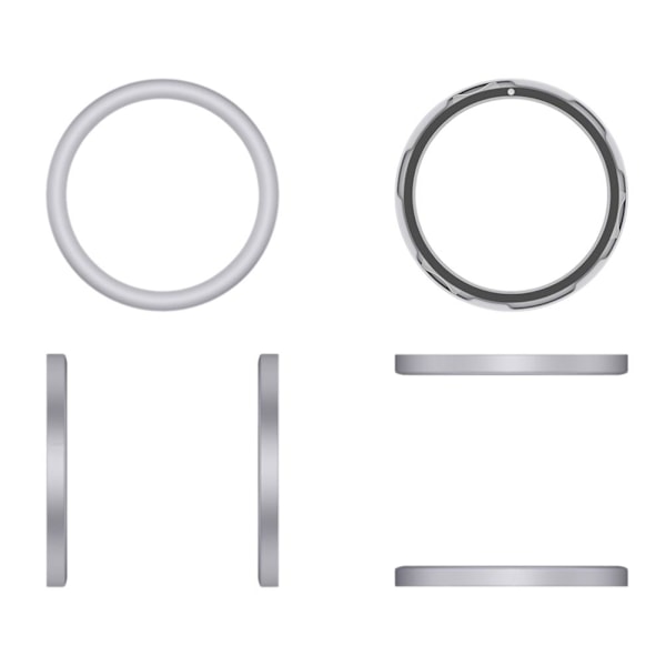 Klockramsskydd för Nothing CMF Watch Pro 2 Smartwatch Metallramsskydd Enfärgat Ersättningshårt Skal, Allroundskydd Gray 1pcs