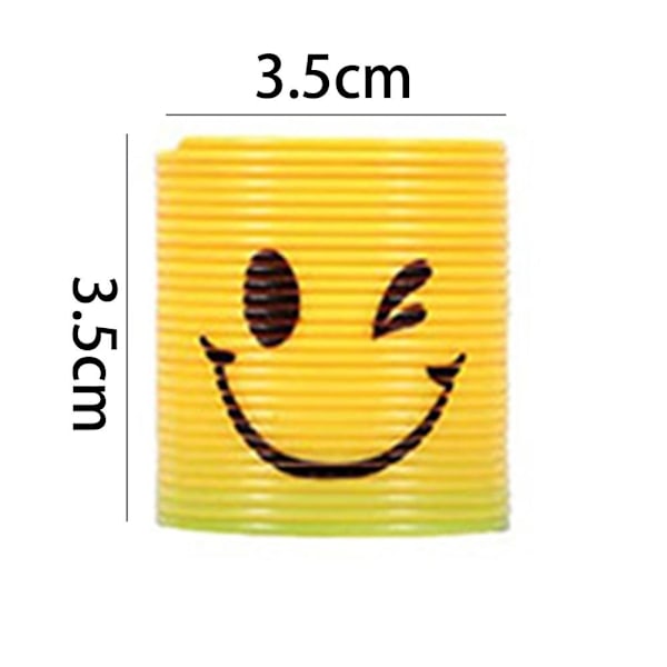 1/3/regnbåge Fjäderleksak Cirkel Smiley Magisk Cirkel Och Fest Flickor Pojkar Stretchig Gåva R2i7 RandomA 3.5*3.5cm 5pcs
