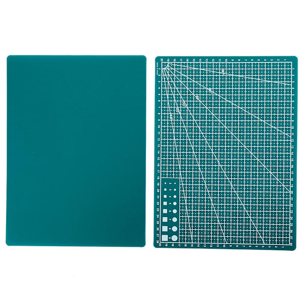 RJSQAQE Självläkande Skärmatta, A3/A4/A5 Roterande Skärmatta Dubbelsidig 5-Lagers Hantverksskärbräda för Tyg Quilting Patchwork Konst Hobby A5 Green 1pc