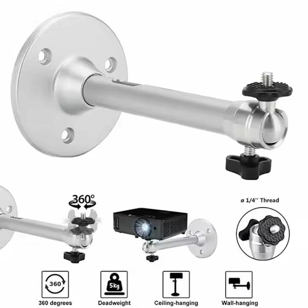 Projektorfäste i aluminiumlegering Takfäste för kamerafäste X8H5