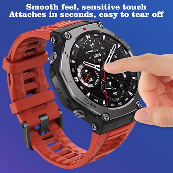 Nya Klockor Härdat Glas Skyddsfilm För AMAZFIT T-Rex 3 Anti Hot G5 HdC 3pcs