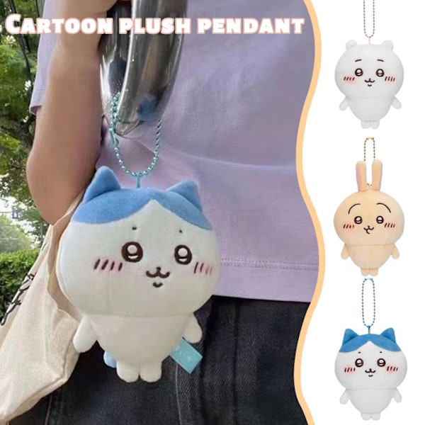 Chiikawa Anime Plysch Hänge Söt Tecknad Usagi Docka Hänge Gåva 10cm Plysch O1U7 Apricot One size