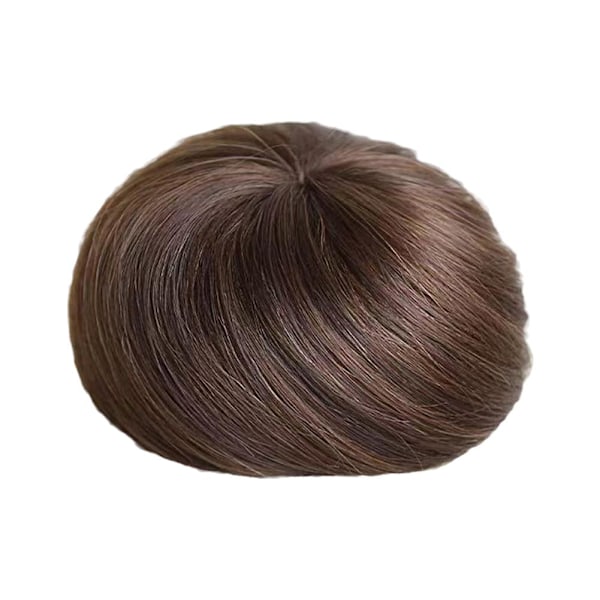 Syntetisk Chignon Donut Roller Hårdelar Elastisk Blond Bun Hai dark brown 1pcs