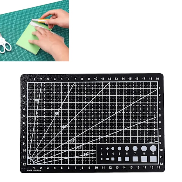 RJSQAQE Självläkande Skärmatta, A3/A4/A5 Roterande Skärmatta Dubbelsidig 5-Lagers Hantverksskärbräda för Tyg Quilting Patchwork Konst Hobby A5 Green 1pc