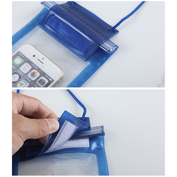Vattentät Väska Transparent Dammtät Förseglad Dykväska Pekskärm. ~χ U9S7 A8H4  blue 11x27