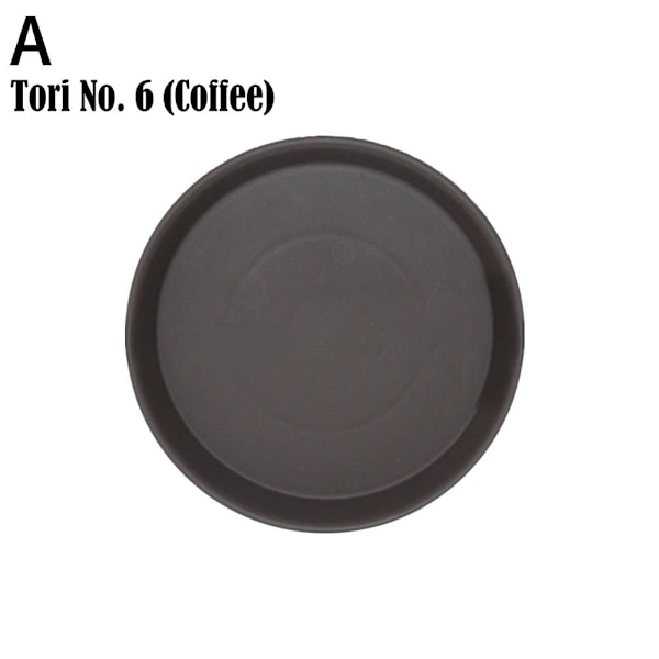 12-pack Växtfat 8 10 12 Tum Plast Växtbricka, Robust och 8-inch coffee color 1pcs