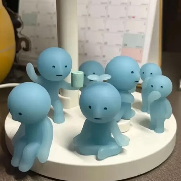 Smiski Hippers Figur Docka Blind Box Hörnkompis Present Jul Hänge Ny Mini Prydnad S5V4 E352 1pcs random