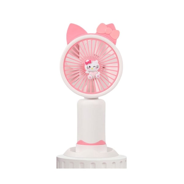 Söt Personlig Mini Fläkt Handhållen Portabel För Inomhus Utomhus Aktiviteter Söt Sanrio Elektrisk Fläkt A6E5 white 1pcs
