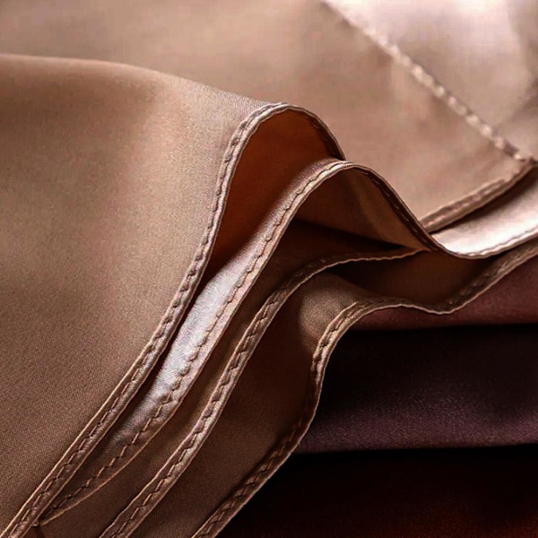 90 cm Dam Sidensatin Sjal Färg Hijab Huvudduk Hårinpackning r F1Y2 khaki 90*90cm