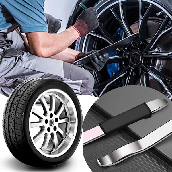 Däckjärn Skedar Däckbytesverktyg Set Däckreparationsverktyg U S Lyftare Fälg V4M6 2pcs One size
