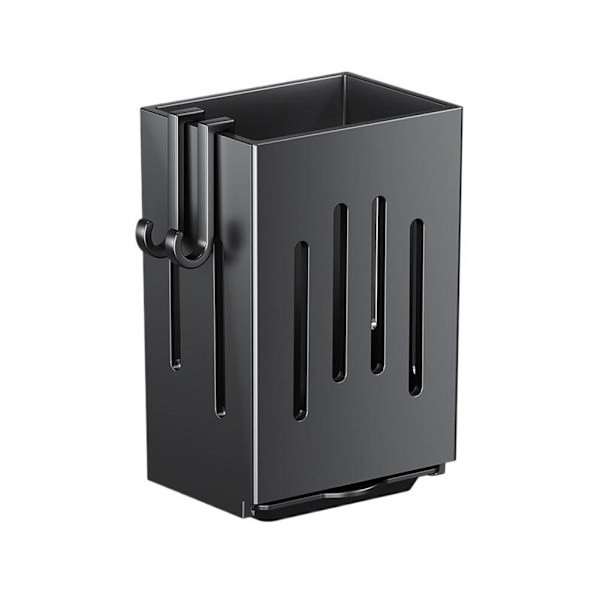 Vägghängd köksredskapshållare avloppsställ bricka hylla förvaring E9C5 P4S2 Black One size