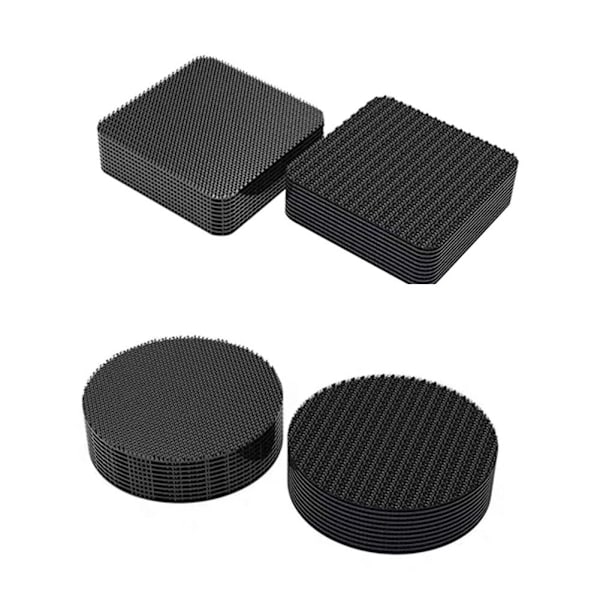 Multifunktionell halkskyddstejp för bilgolv, klassrum, kontor Hem G4B0 blackA 1pcs  circular