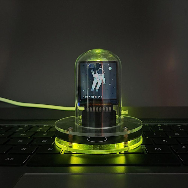 Smart WIFI Nätverksansluten Nixie Tube Väckarklocka Skrivbordsgåva; Dekor Jul Q6