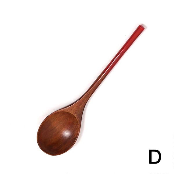 Långskaftad träslev i bambu - köksredskap för matlagning Wood color 18.5*6cm