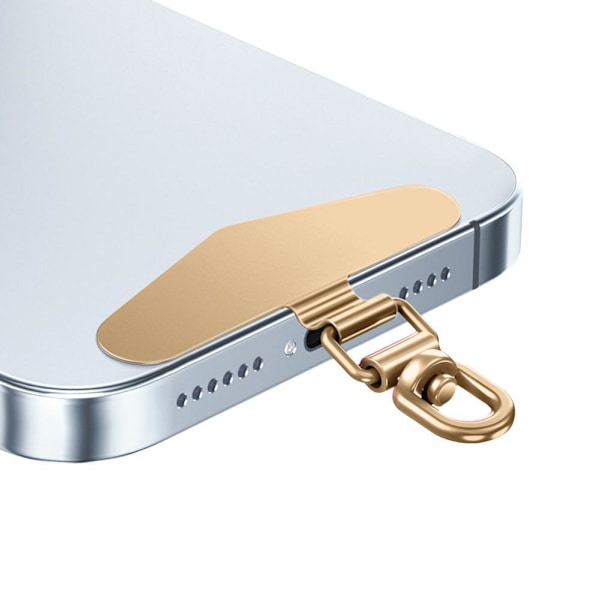 360° Roterbart Mobilskal Hängande Rep Fäst För Mobiltelefon Packning C7G7 gold 1pcs