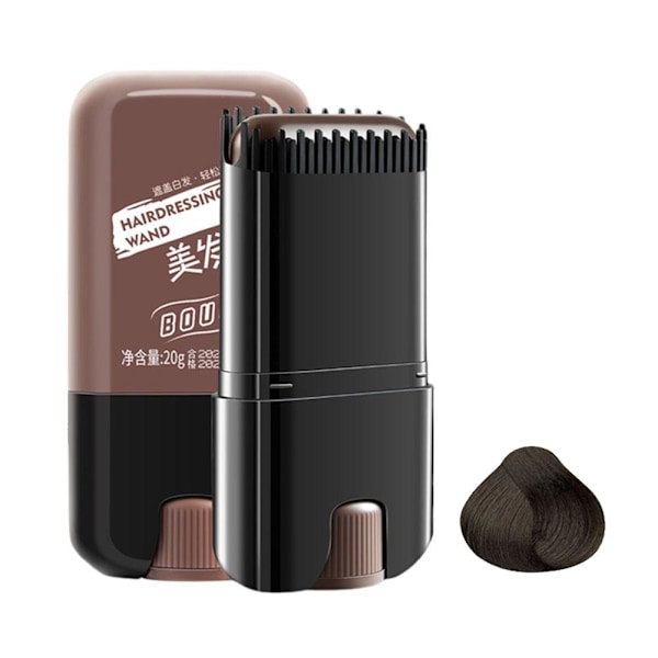 Hårfärg Stick Långvarig Tvättbar Täcker Grått Hår Färgpenna G0D0 dark brown 20g