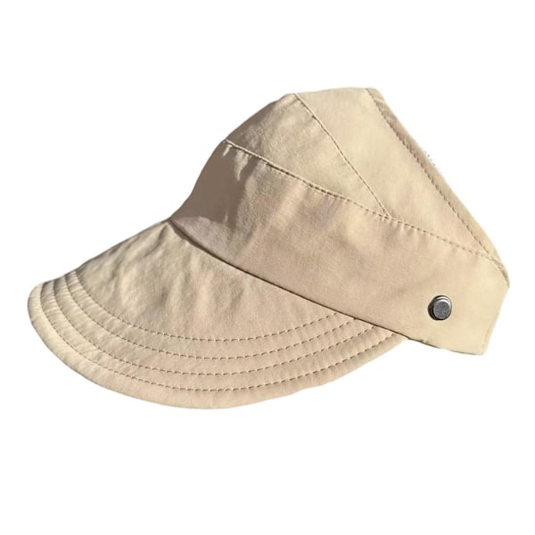 Bredbrättad Solskydd Tom Mjuk Hatt UV-skydd Hatt N E Sun G1V7 D1E5 P5U9 khaki one size