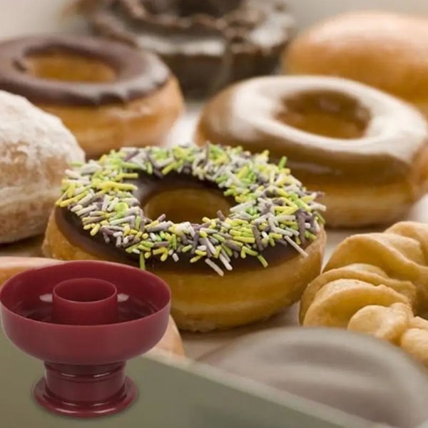 Donut Maker Skärare Form Desserter Bakning Doughnut Kaka Verktyg Form DIY Tårta R5S0 round 1pc