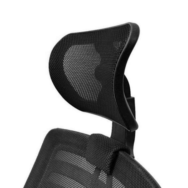 Universellt nackstöd för kontorsstolar, justerbar höjd, lutning och avstånd fram och bak. Nackstödet i mesh black 3.0