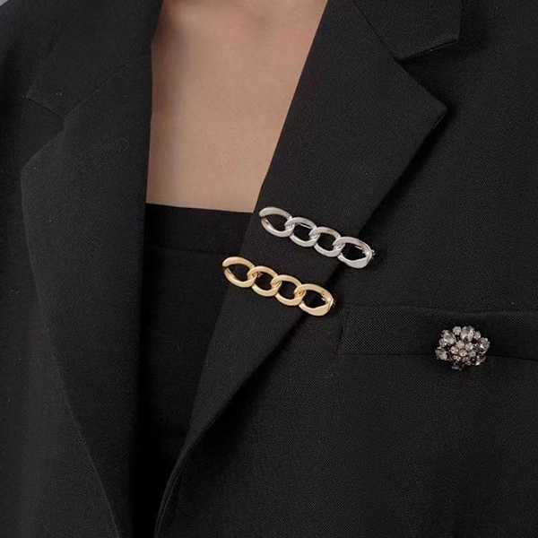 Knapp Midjeband Förlängt Midjeklämma Brosch Halsringningstillbehör✨b O6K9 E5Z4 sliver one-size