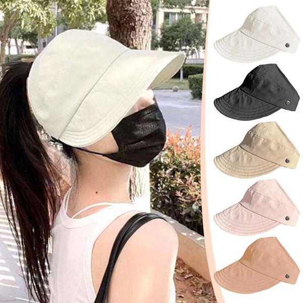 Bredbrättad Solskydd Tom Mjuk Hatt UV-skydd Hatt N E Sun G1V7 D1E5 P5U9 beige one size