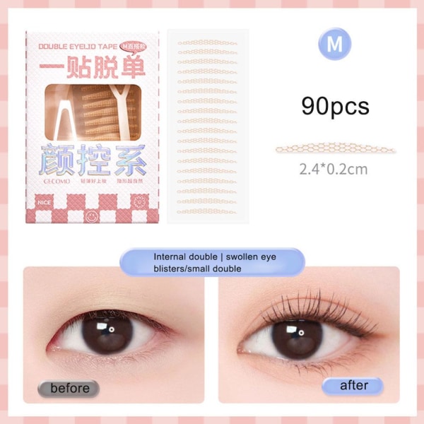 Vattentäta Eye Lift Strips Mesh Type Invisible Eye Stickers Invi skin toneB M