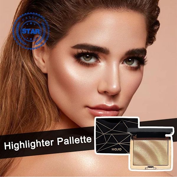HOJO Highlighter Vattentät Glitter Highlighter Highliter Puder Kosmetisk Ansiktsbehandling För V9U8 3 # Confidence Light 10g