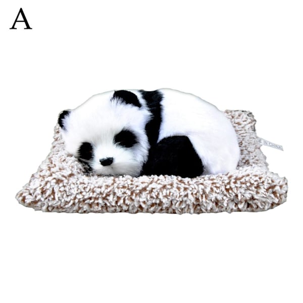 Bildekoration Instrumentbräda Simulerad Panda Bil Interiör Dekoration Lukt Docka Display Absorberande S1Q2 gray one-size