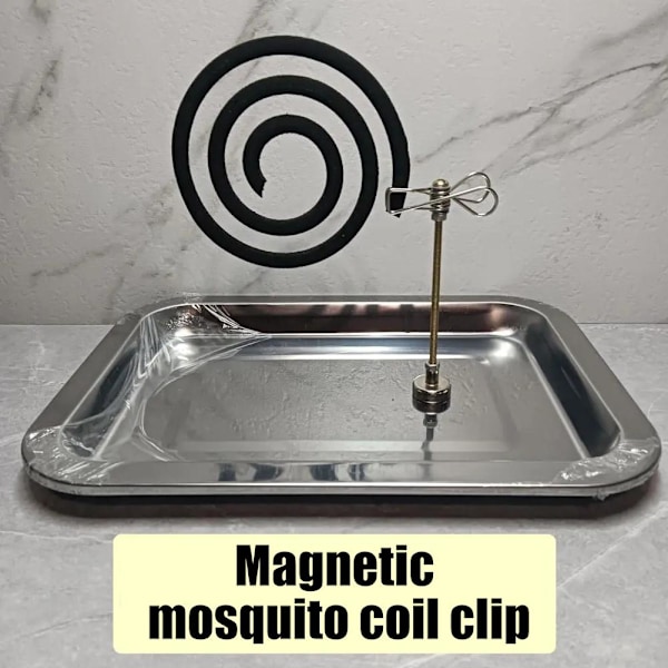 Magnetisk Myggspiralhållare Askfat Bas Hem Rökelse Mosqui C 3pcs