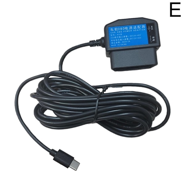 24 timmars parkeringsövervakare laddare OBD till USB adapter X0G9 kabel✨y Type C USB Straight