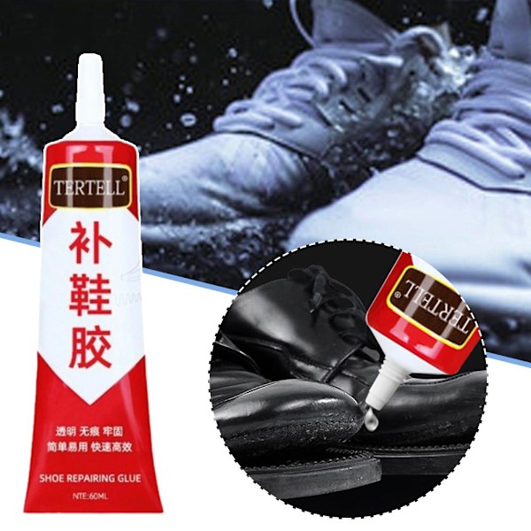 GINTBN Skolim, Skolim för Reparation av Sula, 60ml Sneakerslim, Starkt Multifunktionellt Lim för Sneakers, Vandringsskor, Stövlar