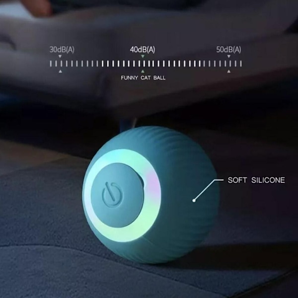 Gravity Smart Rullande Boll Kattunge Elektrisk Leksak Retande Avlastande Boll Retande Katt Katt Bitbollar F0t2  blue 1pcs