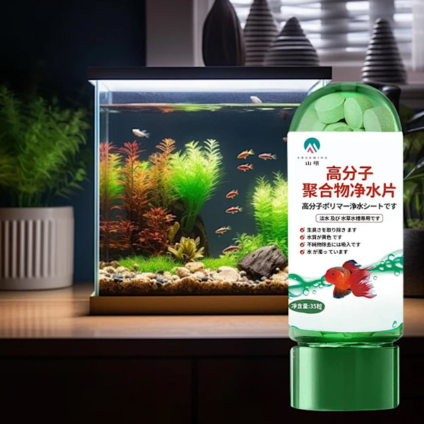 Kraftfull Akvarium Vattenreningstablett, Vattenreningstabletter för Fisk