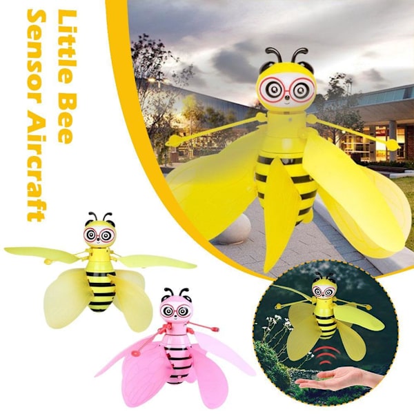 Flygande Fée Honungsbi Dockor Magiska Julklappar Infraröd Kontroll Induktioner Snabbt~ yellow one-size
