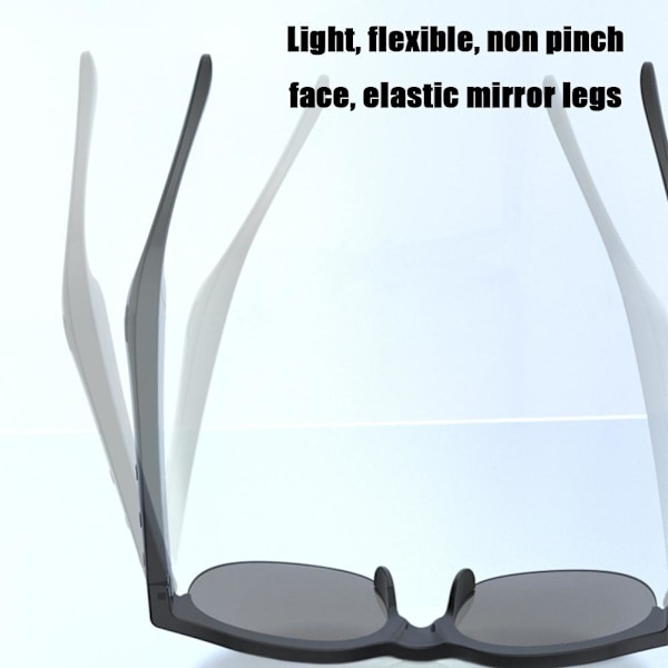 Smarta Trådlösa Bluetooth Solglasögon, Smarta Glasögon, Bluetooth Solglasögon med Öppen Öra Högtalare Headset Hörlurar, Röststyrning & Mikrofon & S