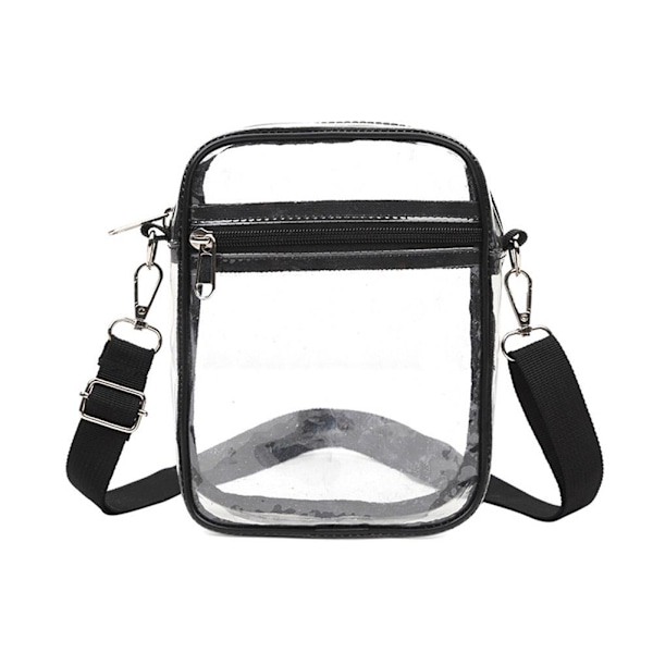 Transparent Axelväska Strandväska Förvaringsväska Vattentät Stor Kapacitet Festival Songkran Väska A2z4 Black One size