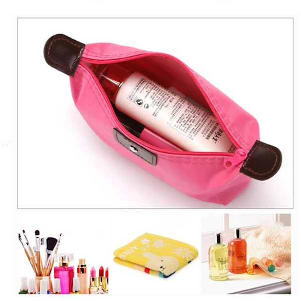 【cod】 Clutchväska Stor Kapacitet Högkvalitativ Socker Smink Portabel Sommar Damväska Liten A8y7 Rose red One size