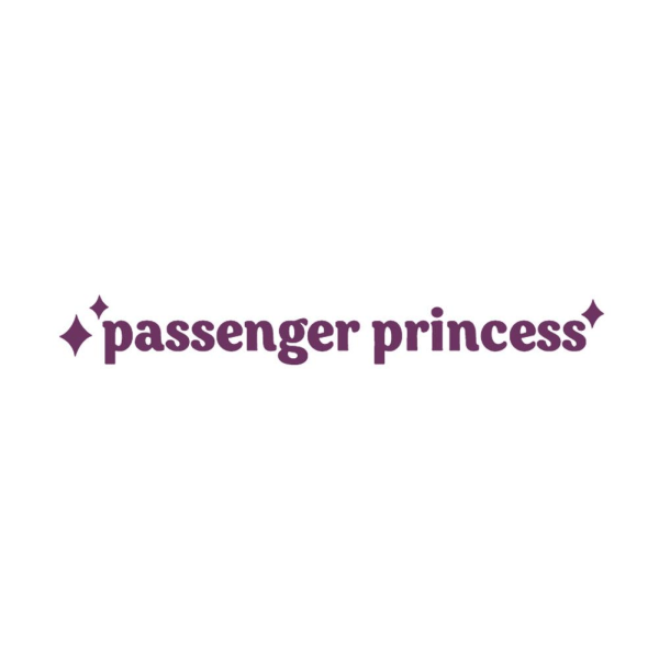 Passenger Princess Mirror Bil Dekal Bil Vinyl Art Sticker Dekaler Black 10CM*2CM