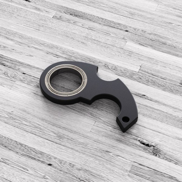 Nyckelring Spinner | Fidget Toy By Key Spinz Hand Spinner Anti;An black one-size